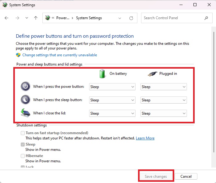 Ways To Quickly Turn Off Your Screen In Windows Control Panel Sleep Button