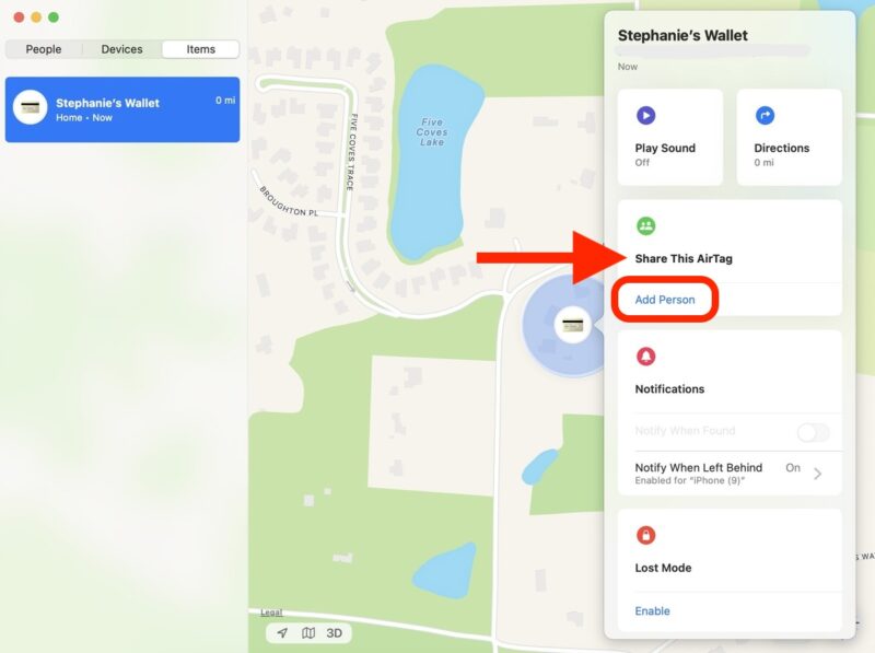 airtag add person
