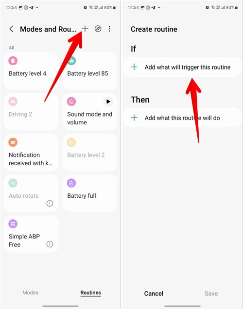 Samsung Routines Create