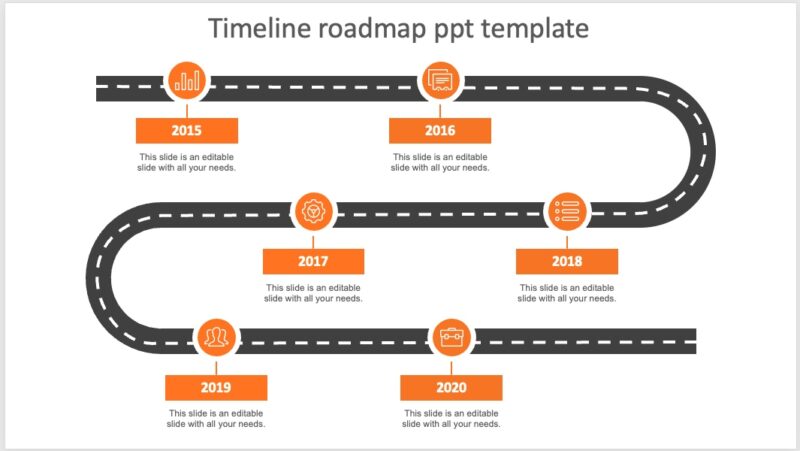 Timeline Roadmap template for PowerPoint