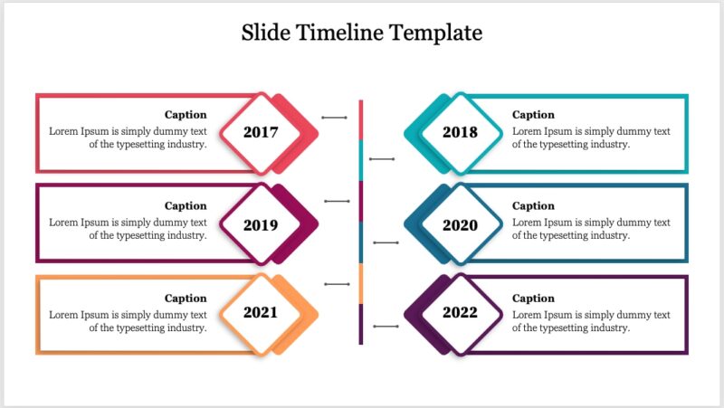 Vertical Timeline template for PowerPoint