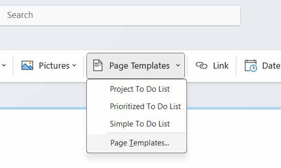 Adding Page Templates In Onenote 1