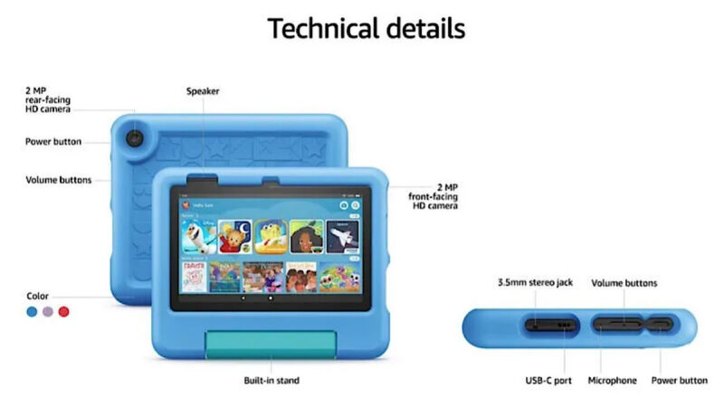Amazon Fire 7 Kids Tablet Specs