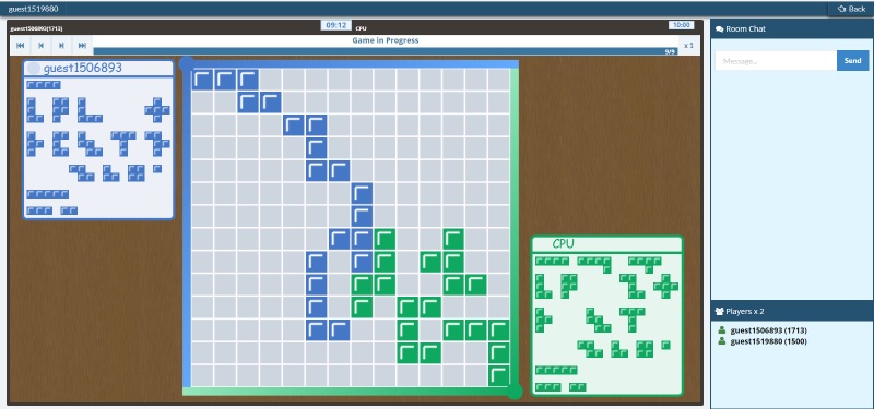 Playing Blokul on Mattle.