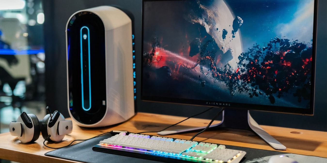 Computer Case Standing On A Desk