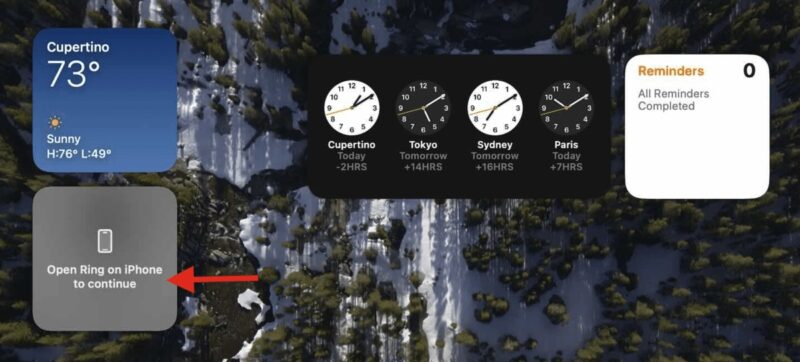 Drag iPhone widgets around screen.