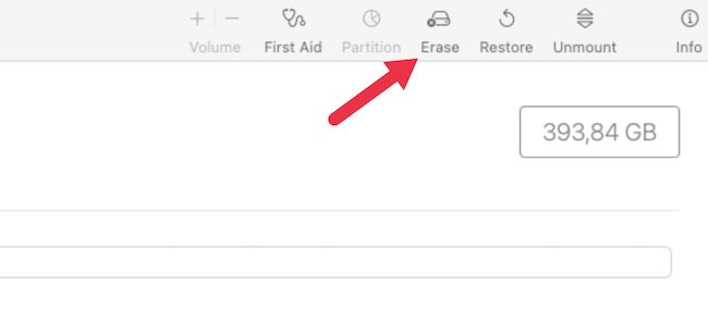 Click the Erase button.