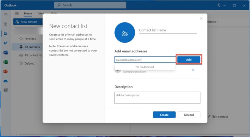 Outlook Add Emails To Distribution List