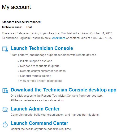 Rescue Goto Main Console