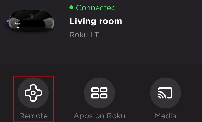 Tap Remote on your device