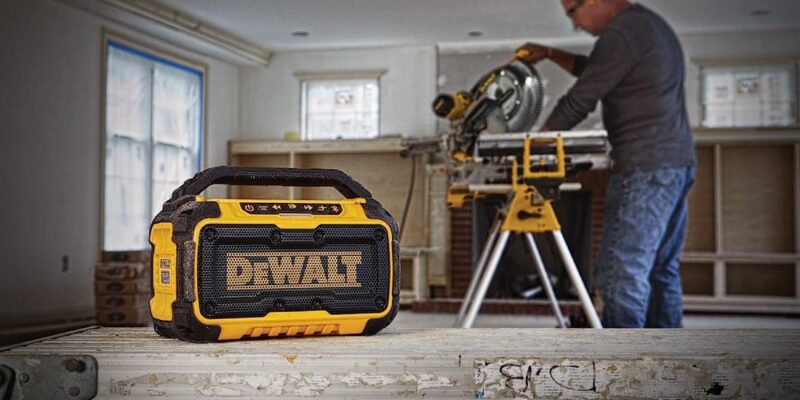 Rugged Bluetooth Speaker Dewalt Jobsite Saw