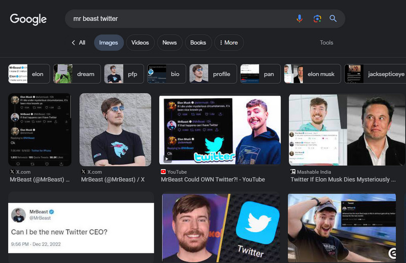 Looking for screenshot of a deleted tweet on Google