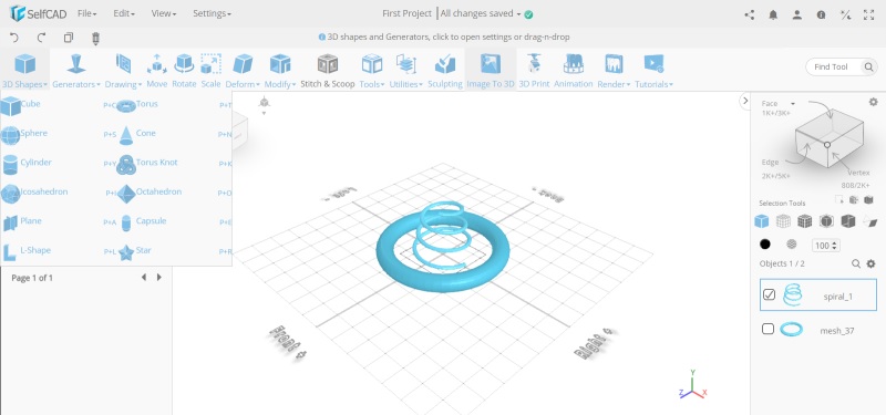 Adding shapes to a SmartDraw project.
