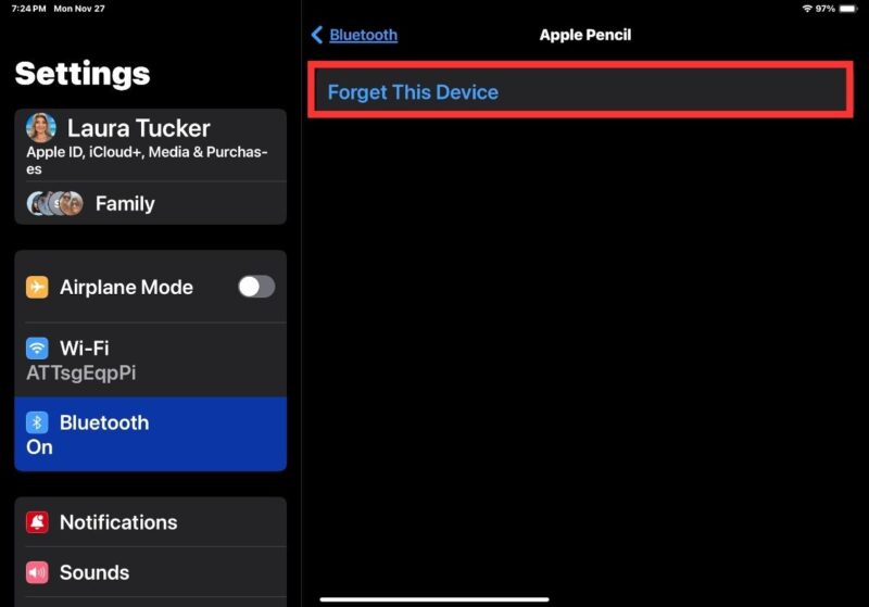 Apple Pencil Not Working Forget Device