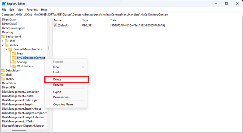 Nvidia Control Panel Not Opening Fixes Registry Edit Delete Key