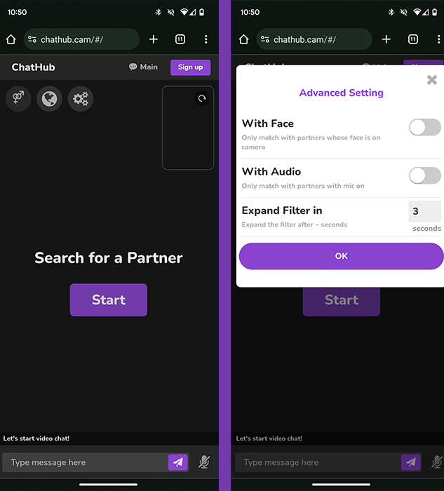 Omegle Alternatives Chathub Mobile