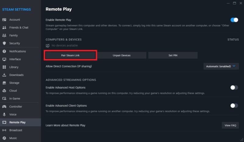 Play Pc Games On Tv Steam Link Remote Play Pair Steam Link