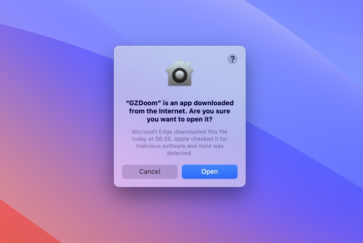 App Downloaded From The Internet Macos