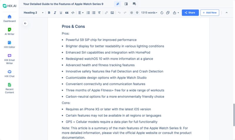 HIX Articlegpt Amazon Review