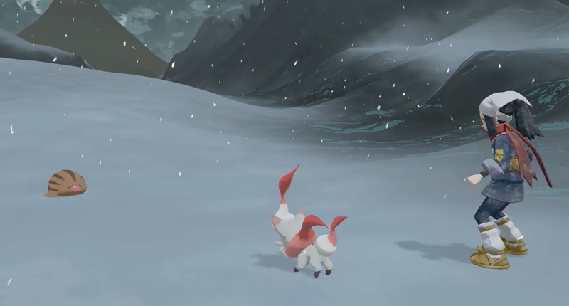 Playing Pokemon on Nintendo Switch.