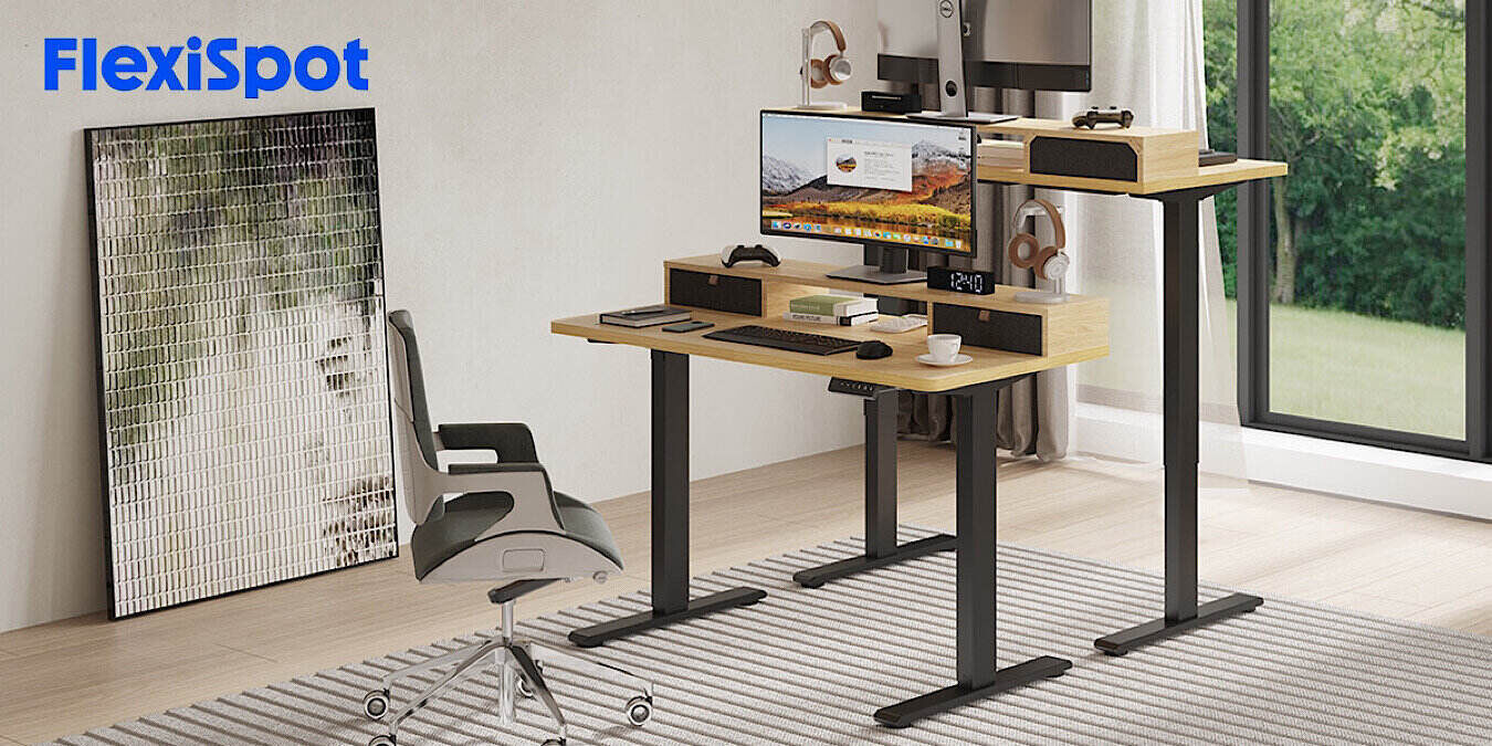 Flexispot Electric Standing Desk With Drawer Featured