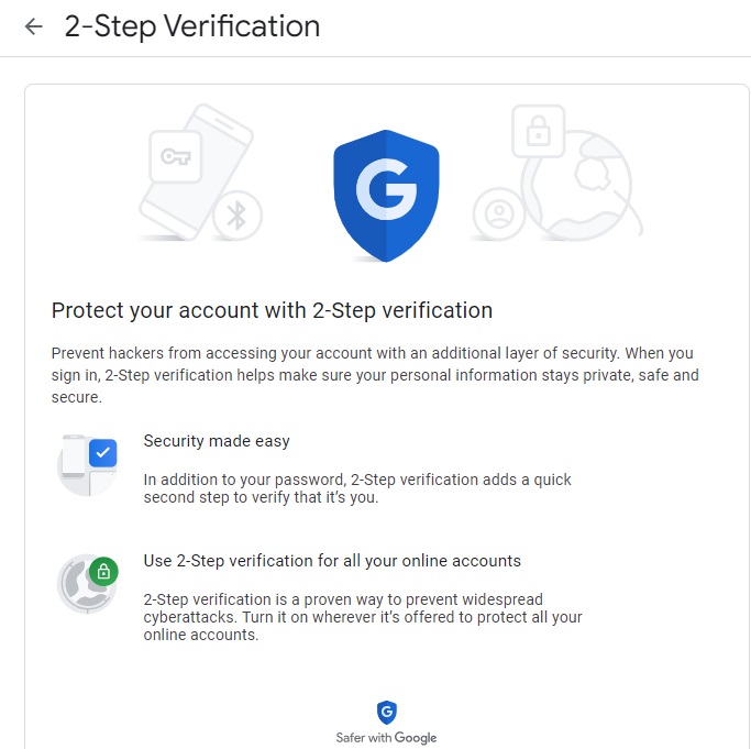 Protect a Gmail account by setting up 2-factor authentication.