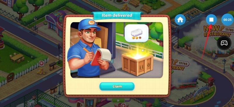 Stopping recording via Internal Audio Recorder app.