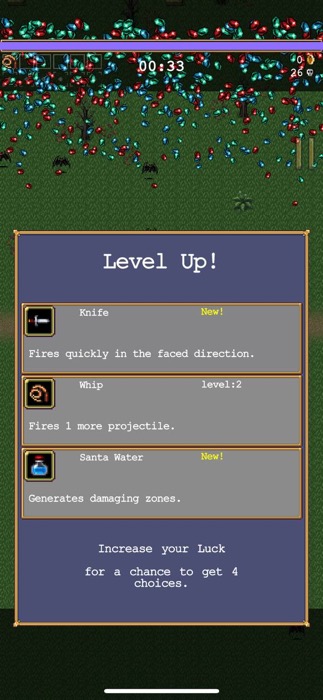 Vampire Survivor Level Up