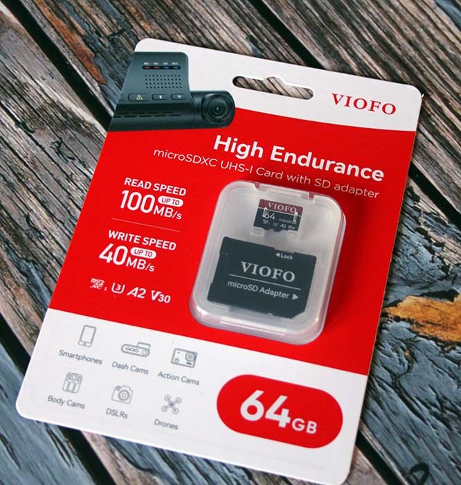 Viofo A229pro Dashcam Tf Sd Card