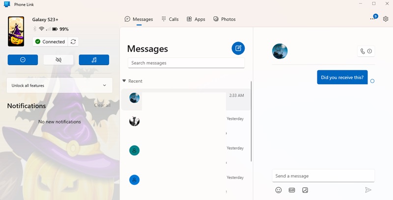 Ways To Easily Send Text Messages From Your Pc Phone Link Testing