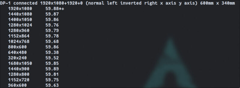 Xrandr Secondmonitormode