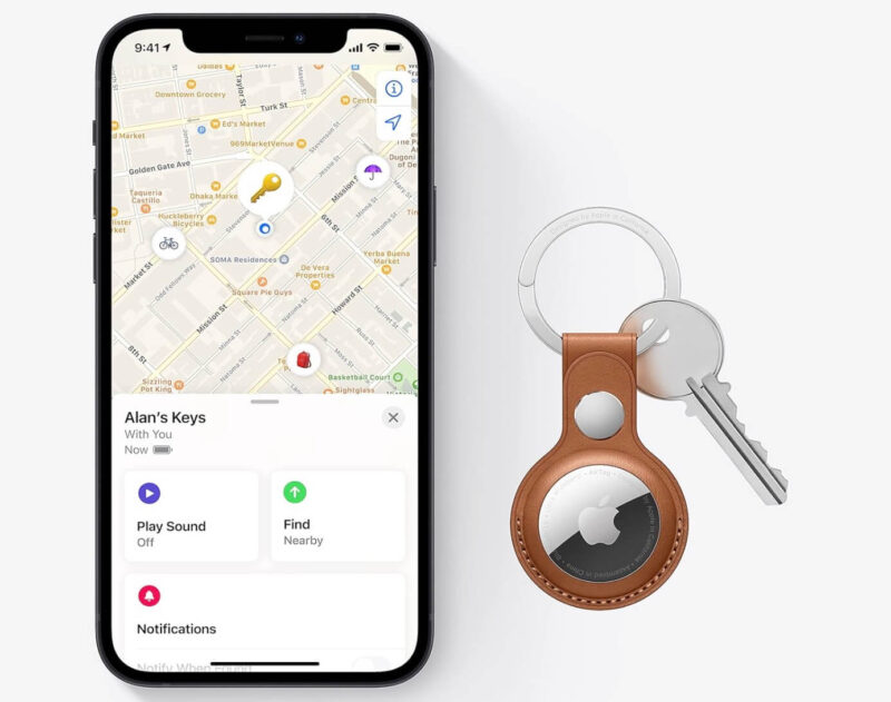 Apple Airtag On Keys