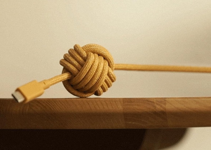 Native Union Anchor Knot cable for travel purposes.