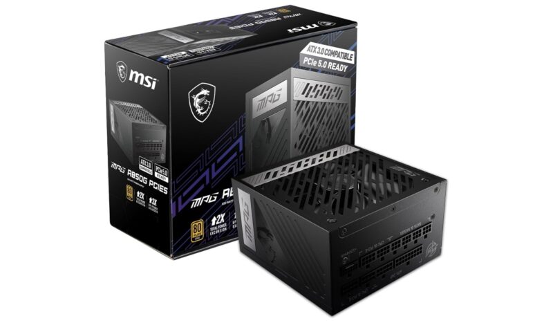 MSI MPG A850G power supply