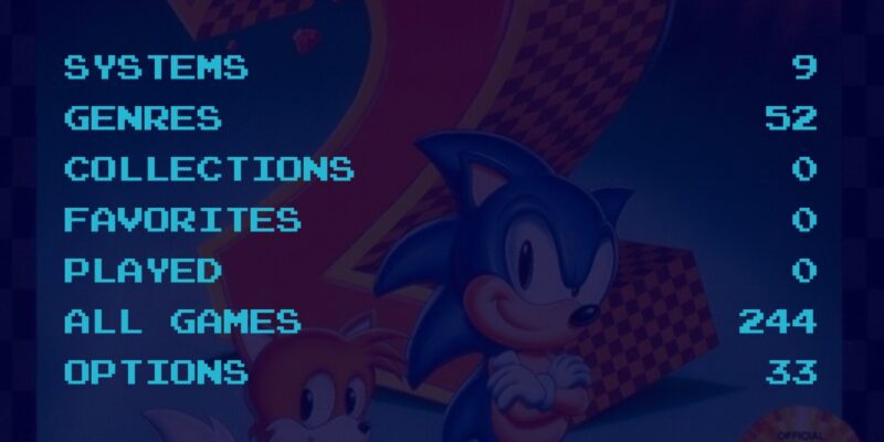 Dig Emulator Frontend Blue Theme