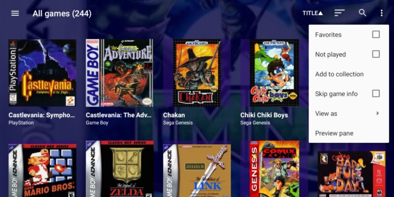 Dig Emulator Frontend Change Game Display