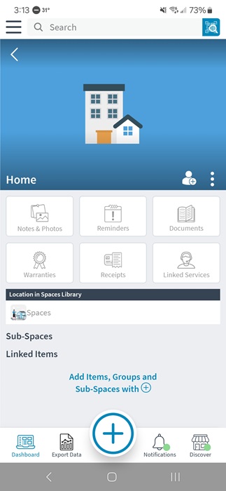 Adding a new space in Itemtopia.