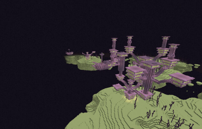 Two End Cities with Elytras inside them.
