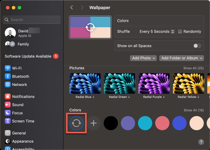 Macos Sonoma Auto Rotate Wallpaper feature