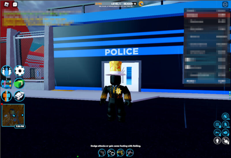 Jailbreak minigame in Roblox.
