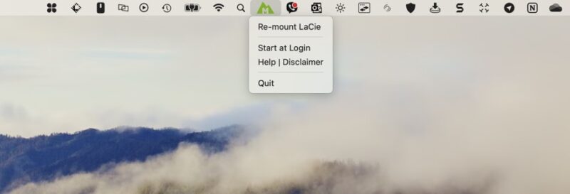 Mounty Popup Window In Menu Bar