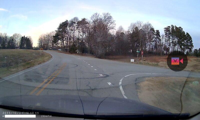 Ombar Dash Cam used during the day.