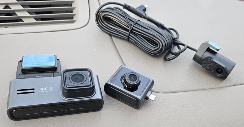 Ombar's three dash cameras.