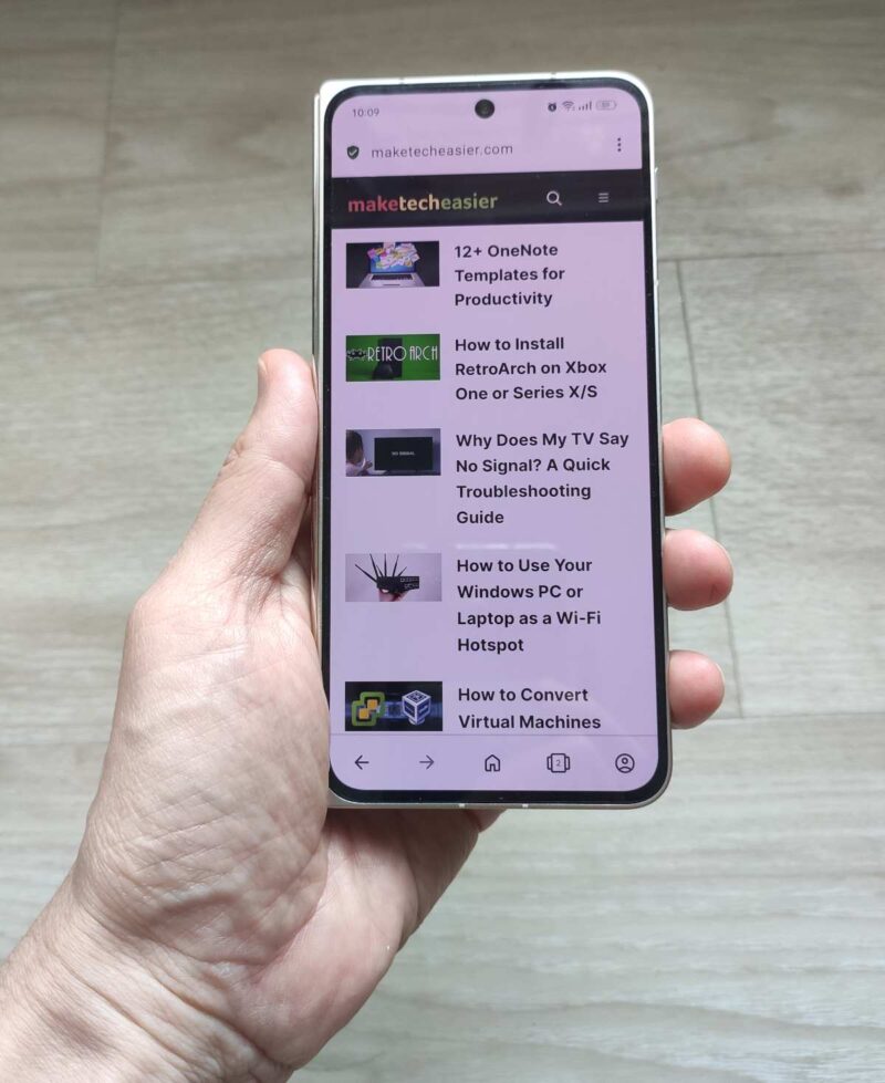 Oneplus Open Held Folded