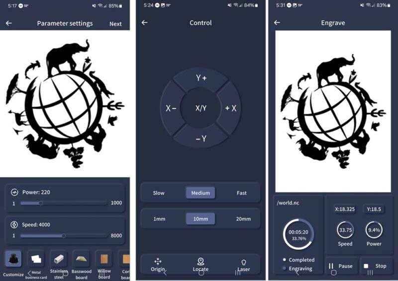 Phecda app in action.