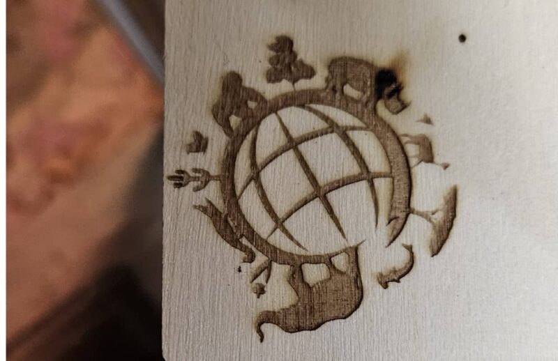 Sample engraving from the Phecda app.