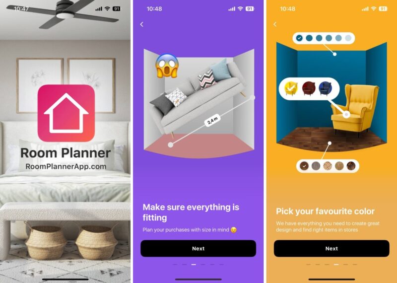 Room Planner App Screenshots
