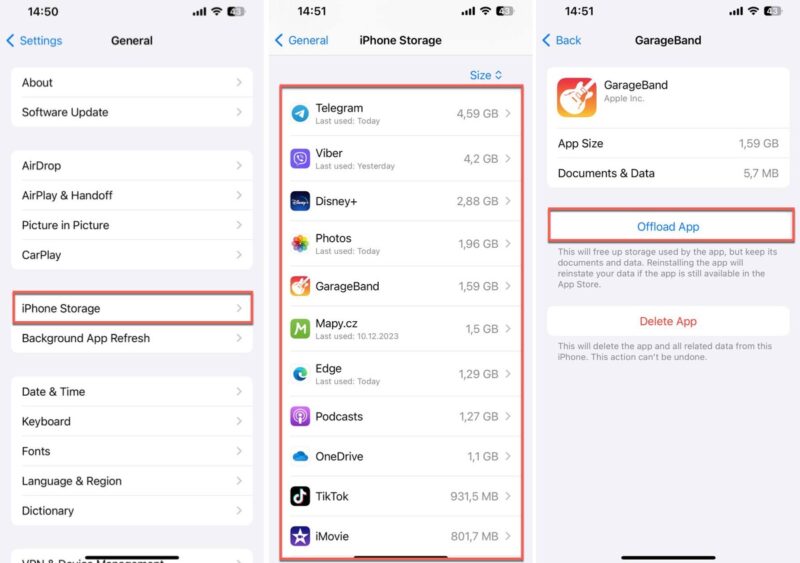 Steps To Offload An App On Iphone