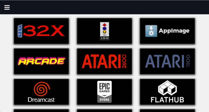 A screenshot of the remote web app for Chimera OS.