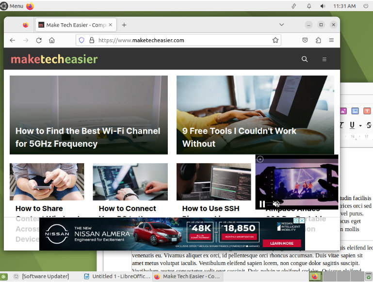 A screenshot of the Ubuntu MATE desktop running a web browser.